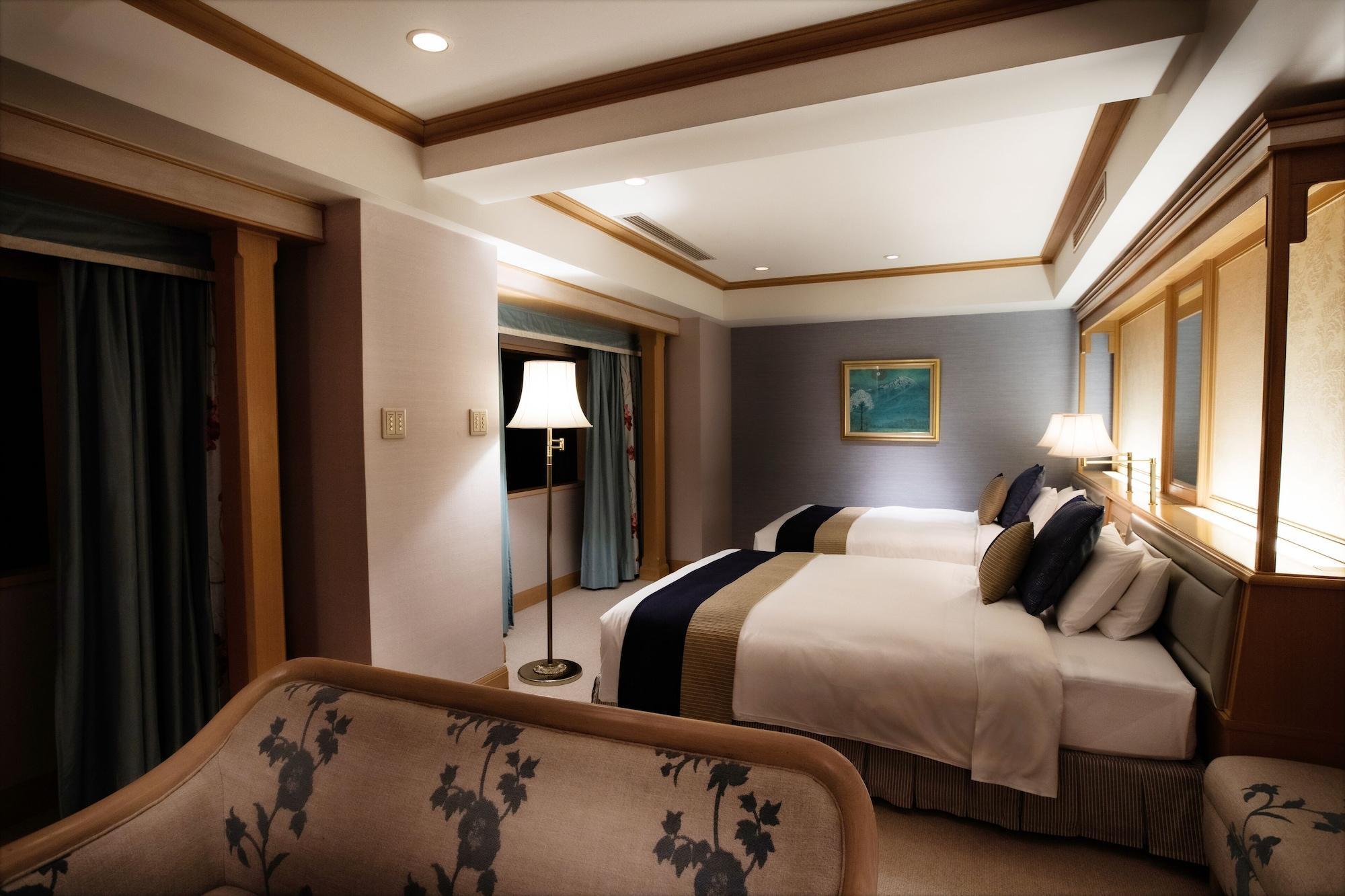 Hotel New Otani Hakata Fukuoka  Exterior foto A bedroom at the hotel